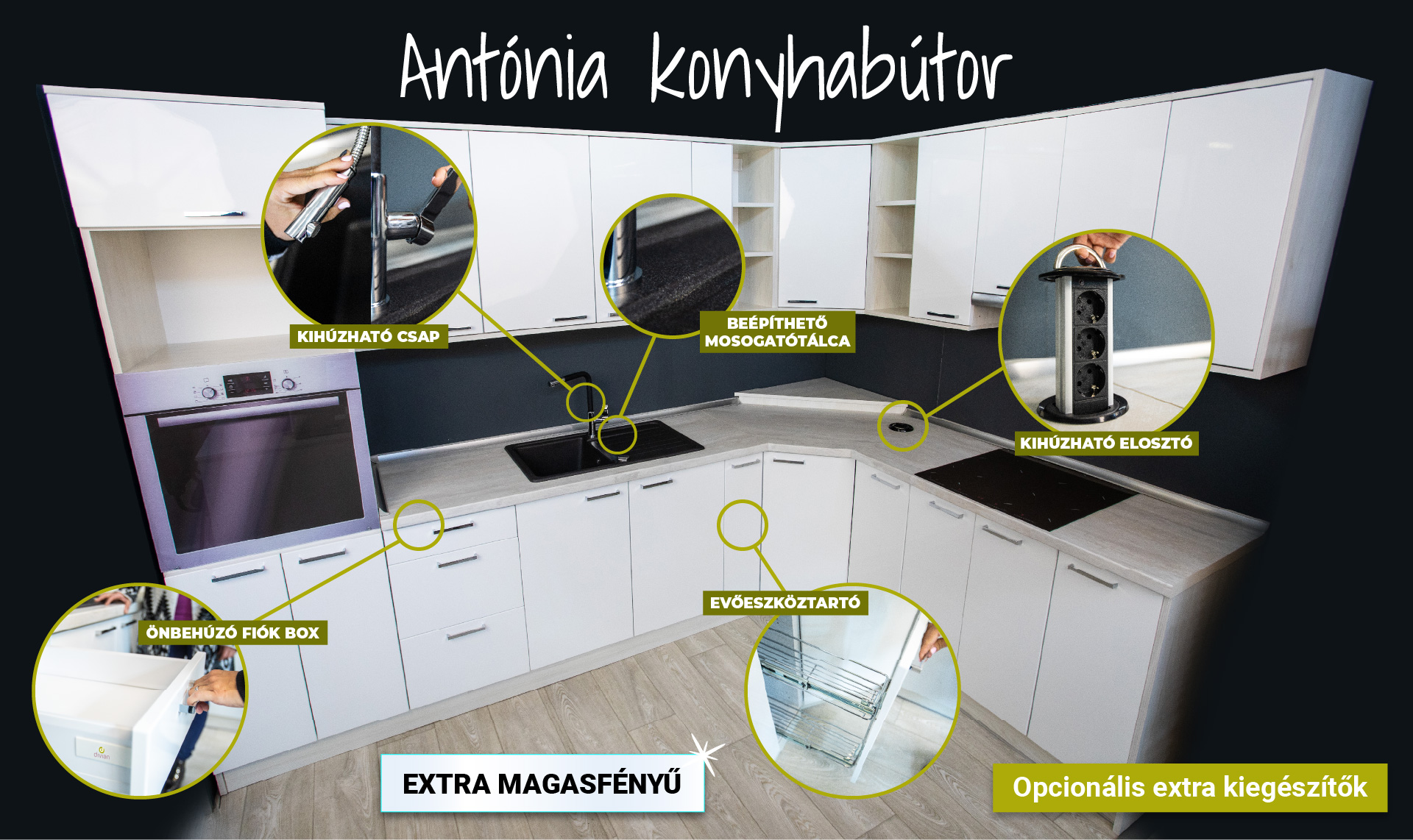 Terék Bútorszalon és Konyhastúdió - Nagykáta - Antónia konyhabútor kompletten