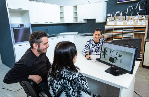 Terék Bútorszalon és Konyhastúdió - Nagykáta - Konyhabútort tervezetet készítenek egy párnak